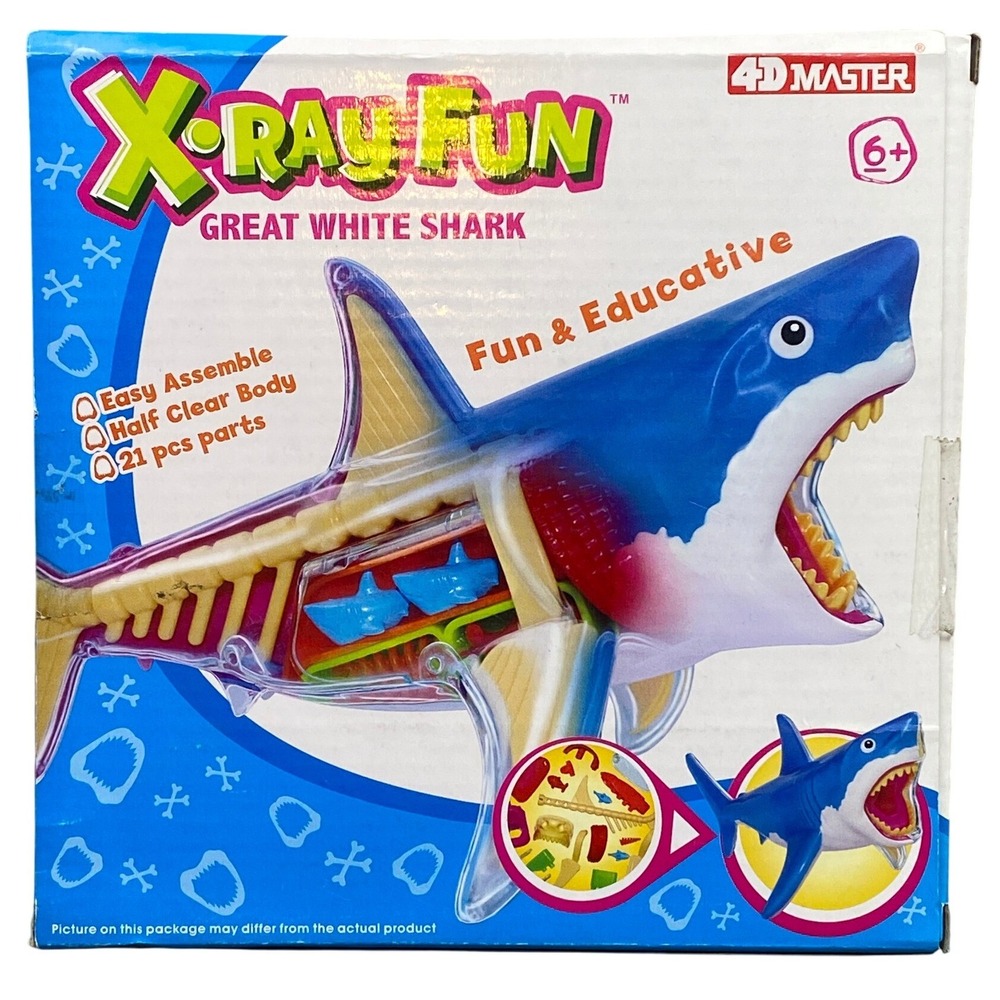 4D Master Great White Shark Model‎ Anatomy 21 Piece Educational STEM Toy